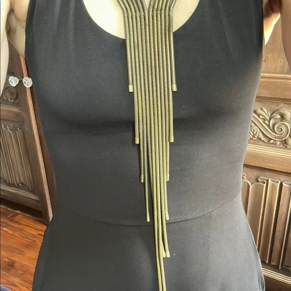 Vintage Auden Gold Tone Layered Necklace - Picture 4 of 12